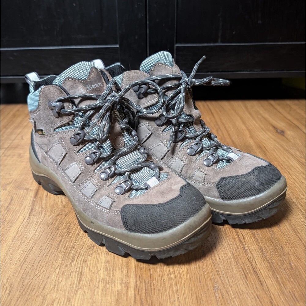 LL Bean Gore Tex Hiking Boots Women Size 8.5 Medium Vibram Sole Made in Italy